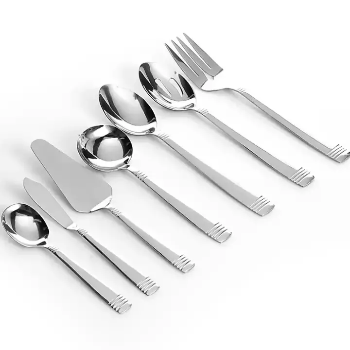 Silver Stainless Steel 55-pc. Flatware Set