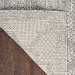 Silver Trellis Indoor/Outdoor Area Rug, 5x7
