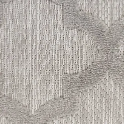 Silver Trellis Indoor/Outdoor Area Rug, 5x7