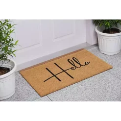 Simple Hello Script Doormat, 36x24