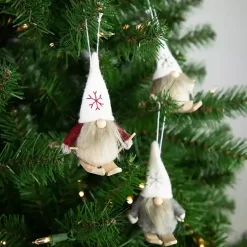 Skiing Gnome Ornaments, Set of 3
