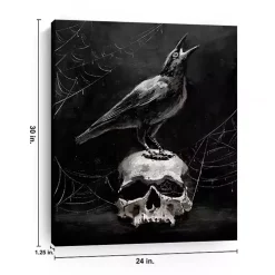 Skull & Raven Canvas Art Print, 24x30