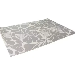 Slate Floral Outdoor Area Rug, 4x6