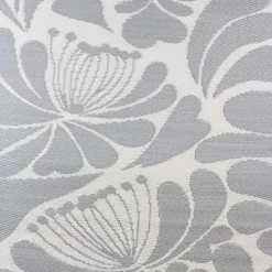 Slate Floral Outdoor Area Rug, 4x6