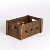 Small Paw Print Cutout Wooden Crate