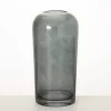 Smoked Gray Glass Vase, 10 in.