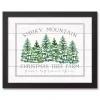 Smoky Mountain Christmas Tree Farm Framed Plaque