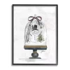 Snowman Cloche Framed Art Print