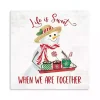 Snowman Life is Sweet Christmas Wall Plaque