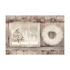 Snowy Barn View Canvas Art Print, 32x48