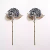 Snowy Blue Hydrangea Stems, Set of 2