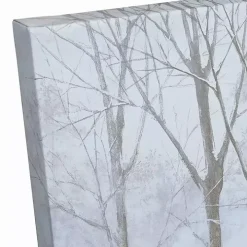 Snowy Church Canvas Art Print