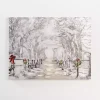 Snowy Drive Canvas Art Print