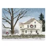 Snowy Grandma's House Canvas Art Print, 40x30 in.