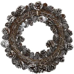 Snowy Pinecone Mix Wreath
