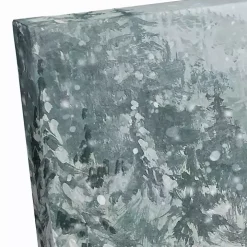 Snowy Red Truck Christmas Canvas Art Print