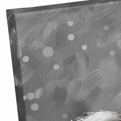 Snowy Santa Cow Canvas Art Print