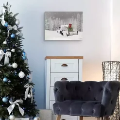 Snowy Truck Canvas Art Print