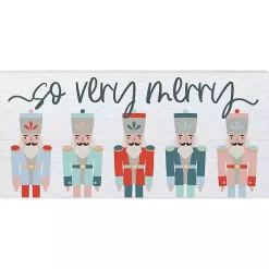 So Very Merry Nutcracker Wall Plaque
