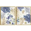 Soft Corals Framed Canvas Art Prints, Set of 2