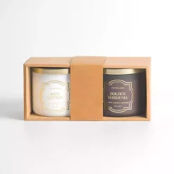 Soft Cotton & Golden Gardenia 2-pc. Candle Set
