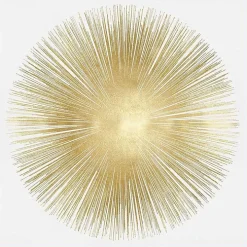 Soft Gold Sunburst I Canvas Art Print