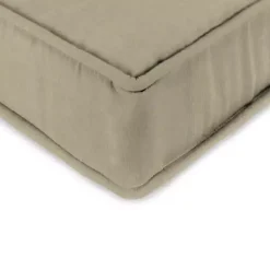 Solid Beige Outdoor Deep Seat Cushion