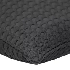 Solid Charcoal Textured Pillow
