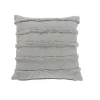 Solid Gray Tufted Accent Pillow