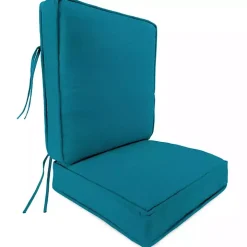 Solid Turquoise Outdoor Deep Seat Cushion