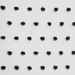 Sophie Black Pom Pom Curtain Panel, 63 in.