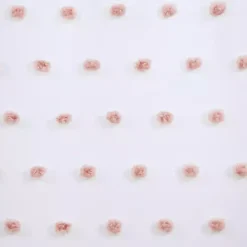 Sophie Blush Pom Pom Curtain Panel, 84 in.