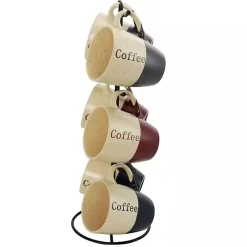 Speckled 6-pc. Coffee Mugs with Stand