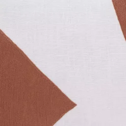 Spice & Ivory Geometric Colorblock Throw Pillow