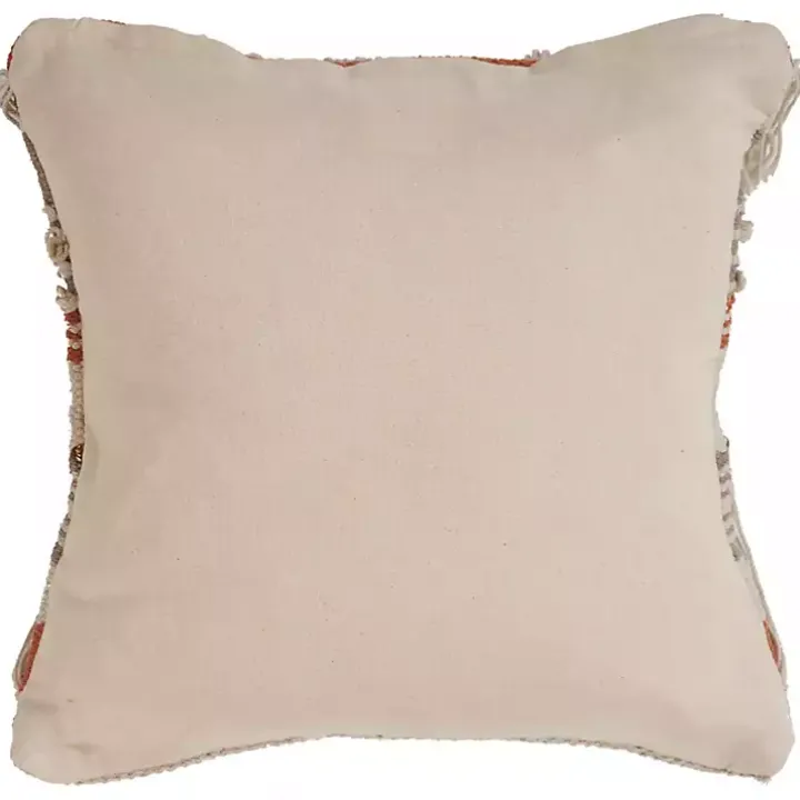 Spice and Natural Chic Fringe Pillow