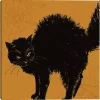 Spooky Black Cat Canvas Art Print