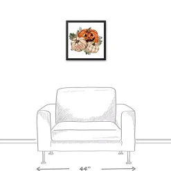 Spooky Chic Pumpkins Halloween Plaque