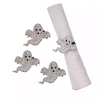 Spooky Ghost Stone Napkin Rings, Set of 4