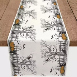 Spooky Tree Border Halloween Table Runner, 90 in.