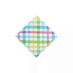 Spring Blossom Plaid Napkins, Set of 6
