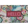 Spring Sunset Floral Doormat