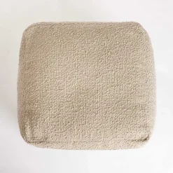 Square Sand Boucle Pouf