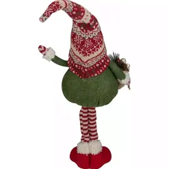 Standing Bearded Gnome Christmas Figurine