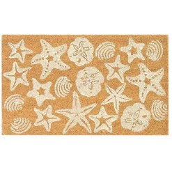 Starfish and Sand Dollars Coir Doormat
