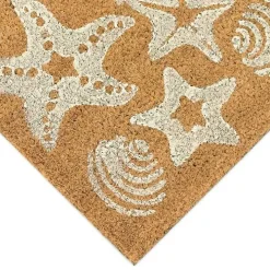 Starfish and Sand Dollars Coir Doormat