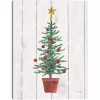 Stars & Christmas Tree Canvas Art Print