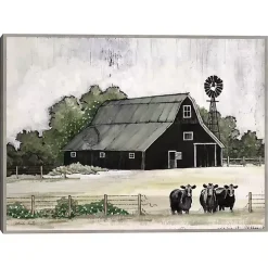 Stay or Go Framed Canvas Art Print