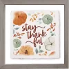 Stay Thankful Pumpkins Framed Wall Plaque