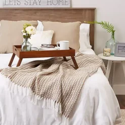 Stone and White Arrowhead Throw