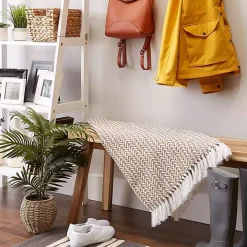 Stone and White Arrowhead Throw